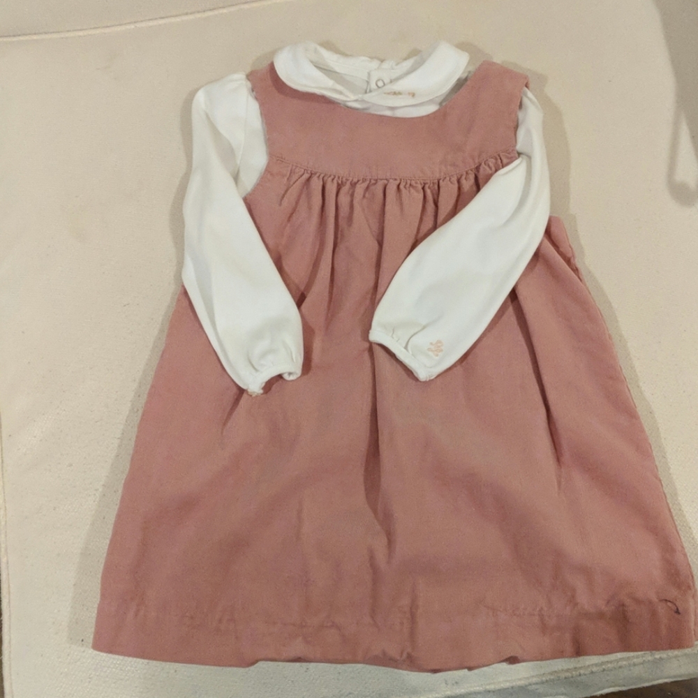 Ralph Lauren Rose Corduroy Dress. 18M